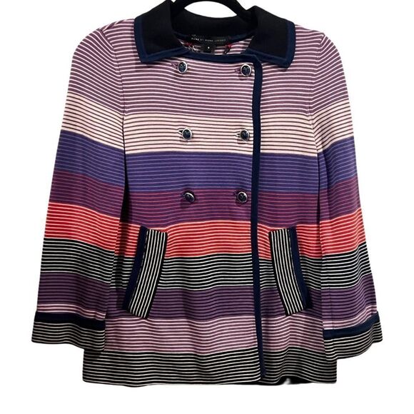 Marc By Marc Jacobs Striped Double Breasted shacket Size S - Picture 1 of 8